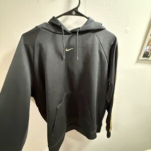 Nike Black Hoodie w/ Gold Swoosh Accent